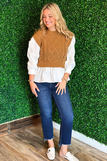 Close to the Vest Layered Sweater Vest