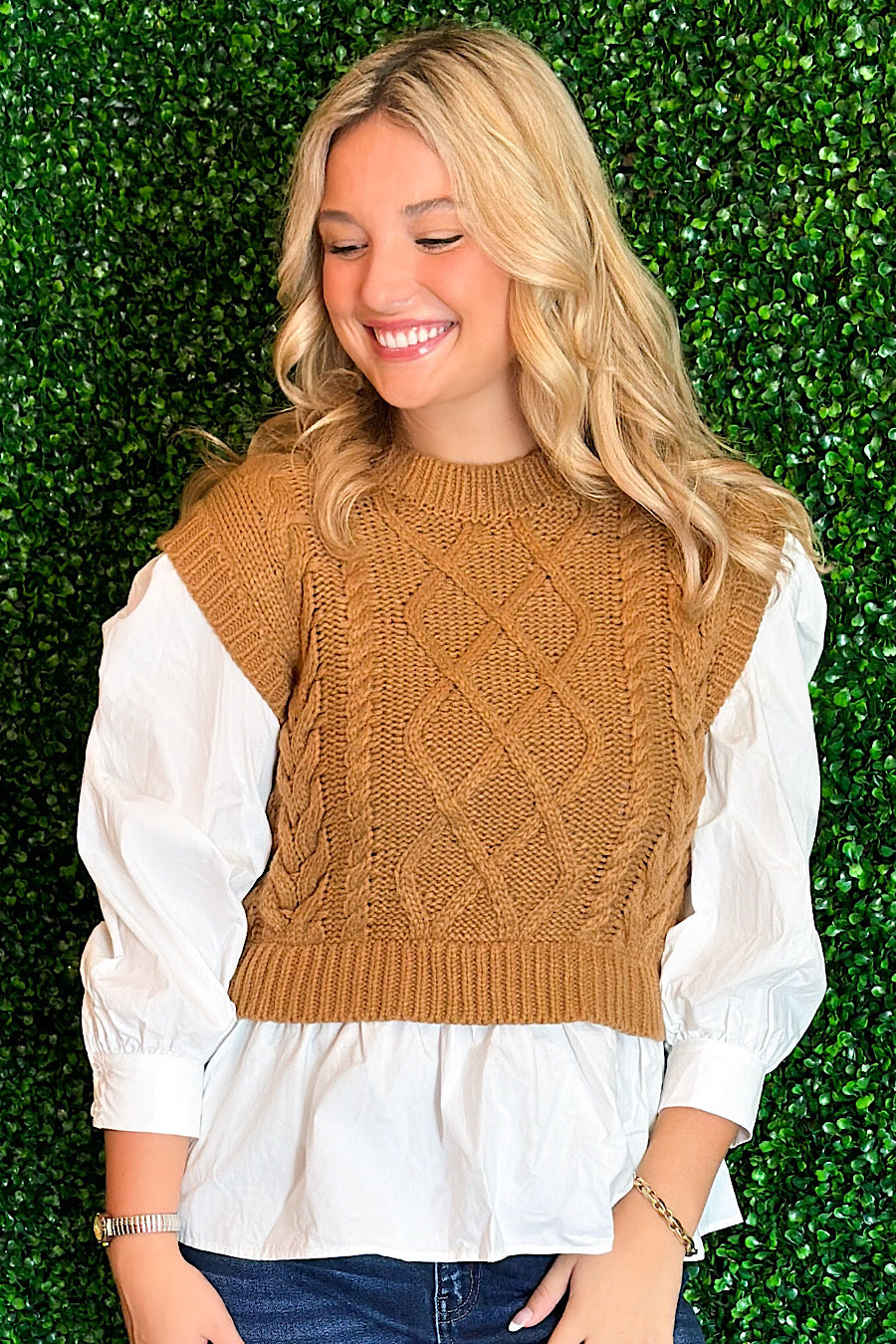Close to the Vest Layered Sweater Vest