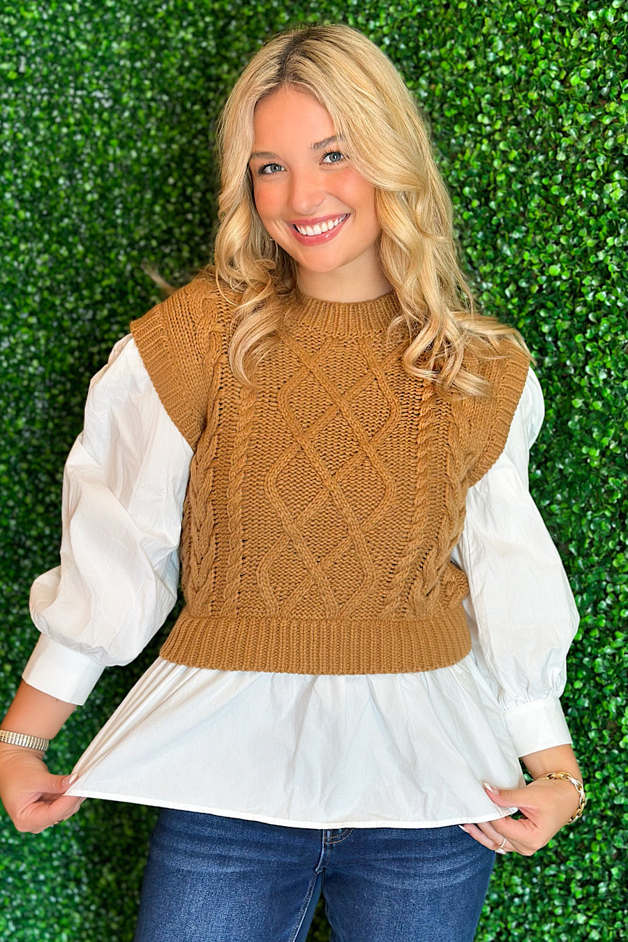 Close to the Vest Layered Sweater Vest
