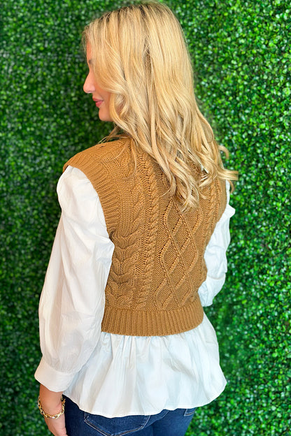 Close to the Vest Layered Sweater Vest