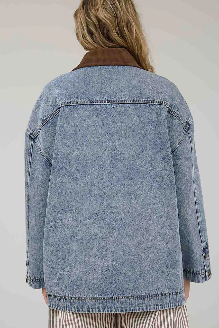 Coyote Latch Hook Denim Barn Jacket