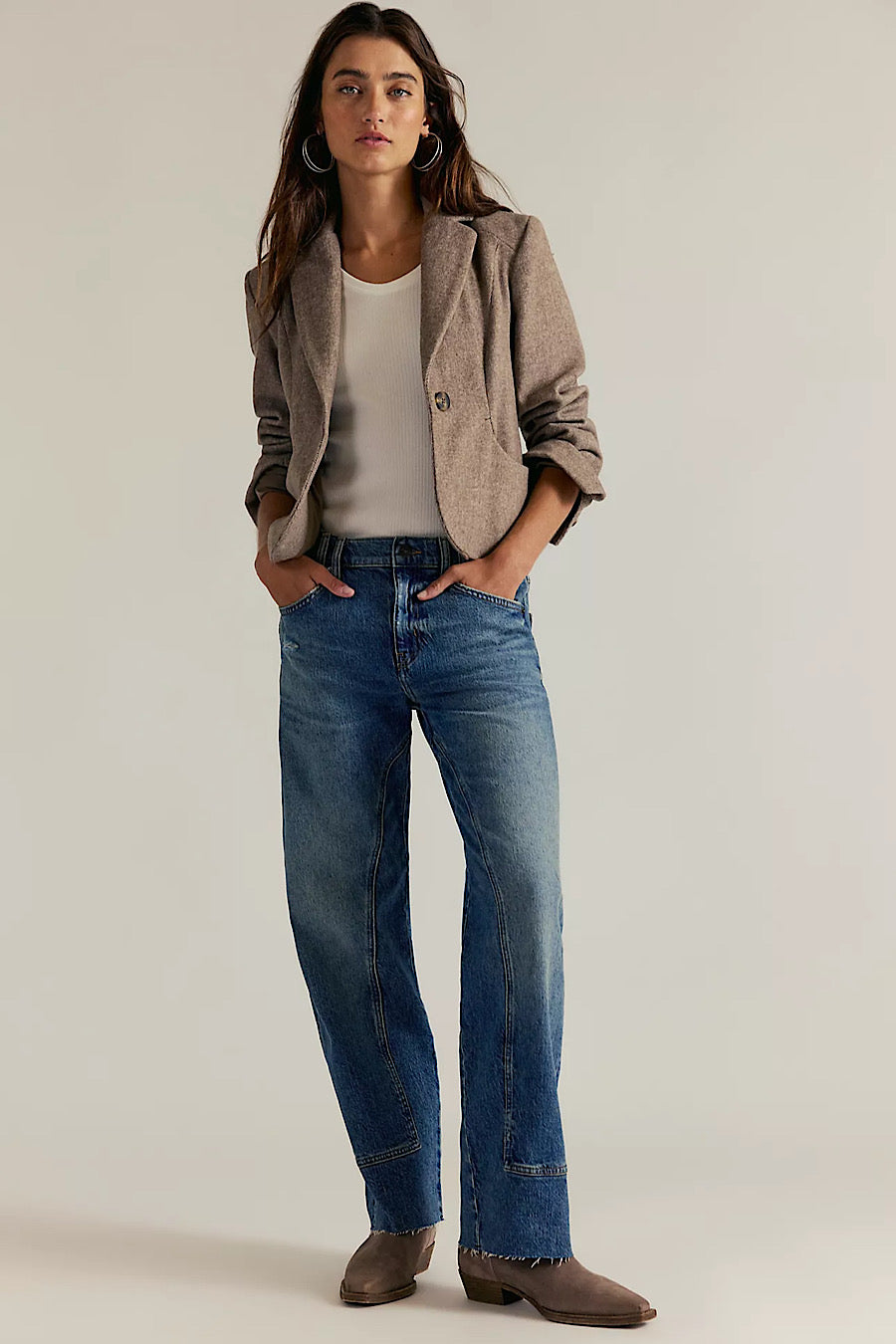 Free People Risk Taker MidRise Jeans