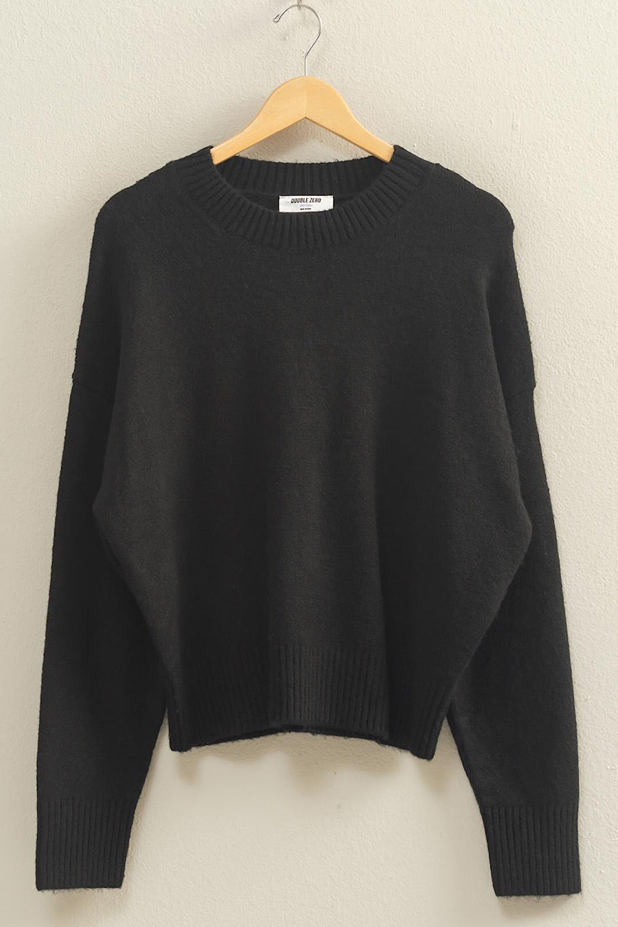 Mercer Crewneck Knit Sweater Black