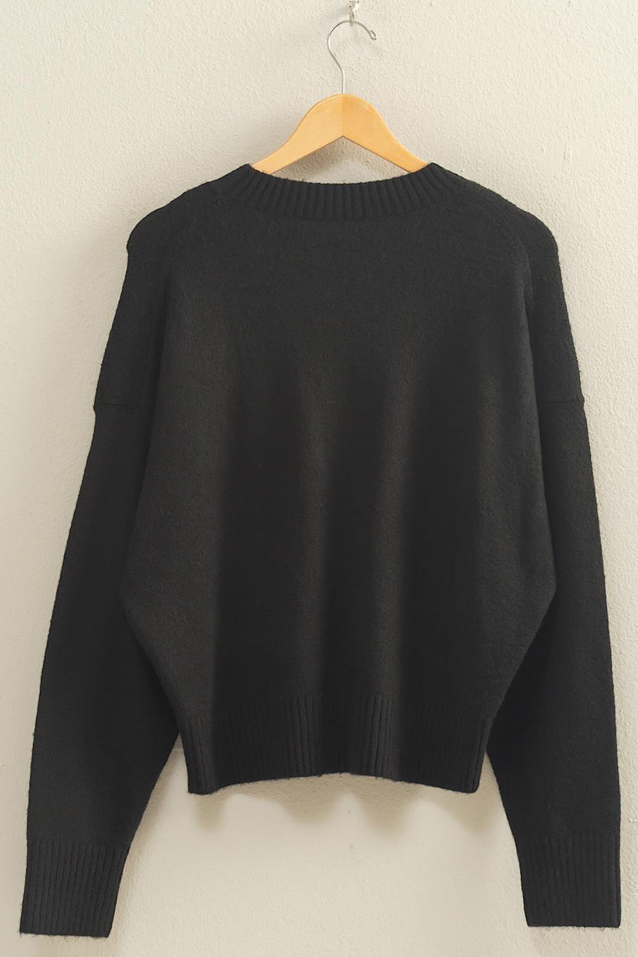 Mercer Crewneck Knit Sweater Black