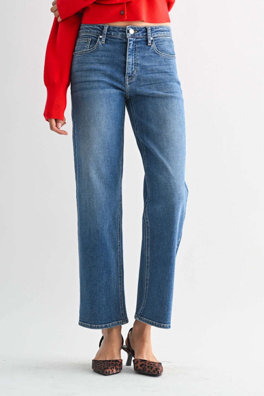 It’s a Moment Slim Wide Leg Jeans