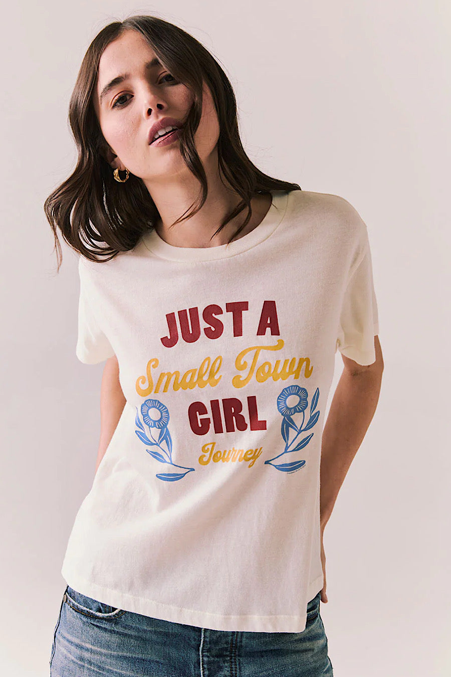 Chaser Brand Just a Small Town Girl Journey T-Shirt