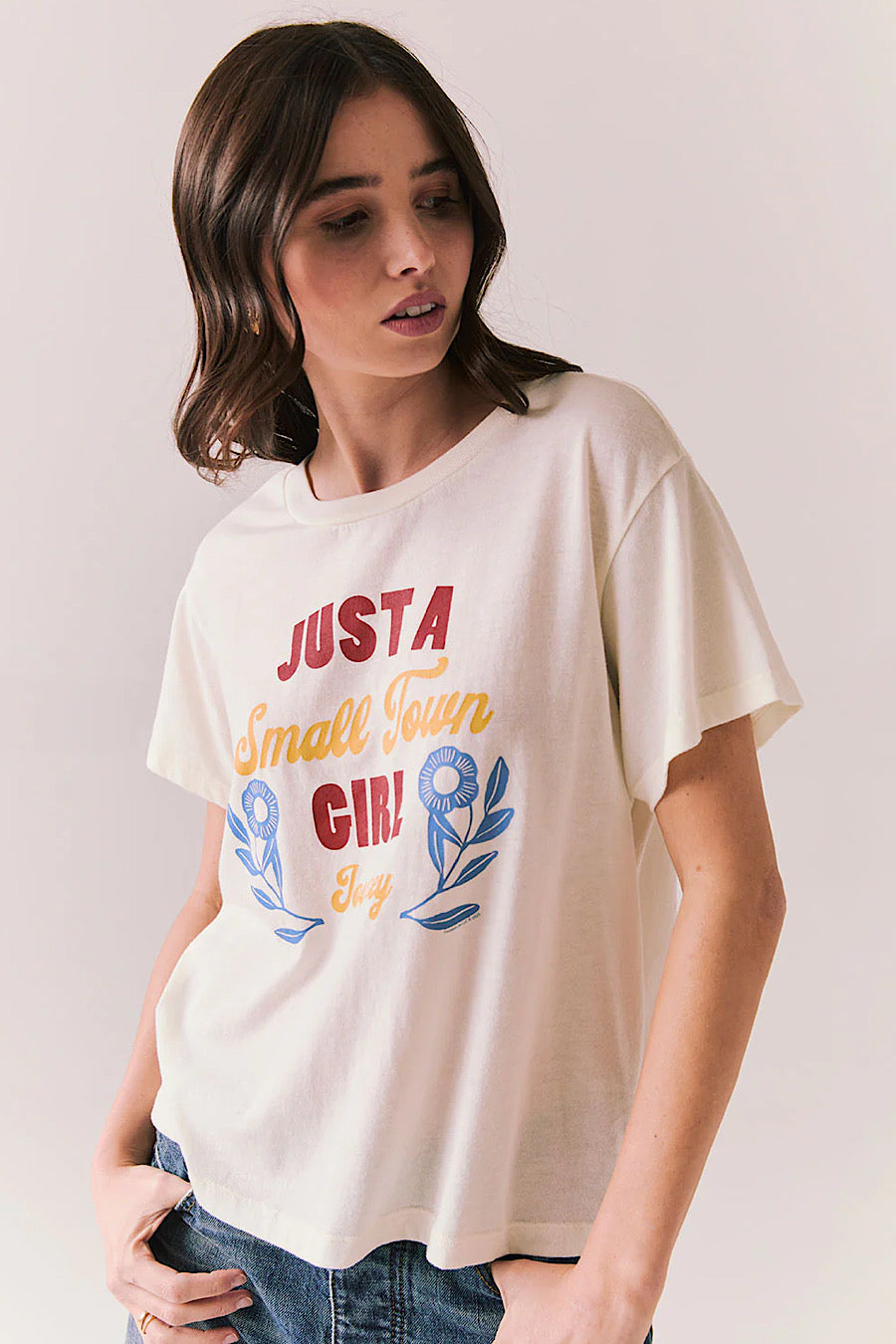 Chaser Brand Just a Small Town Girl Journey T-Shirt