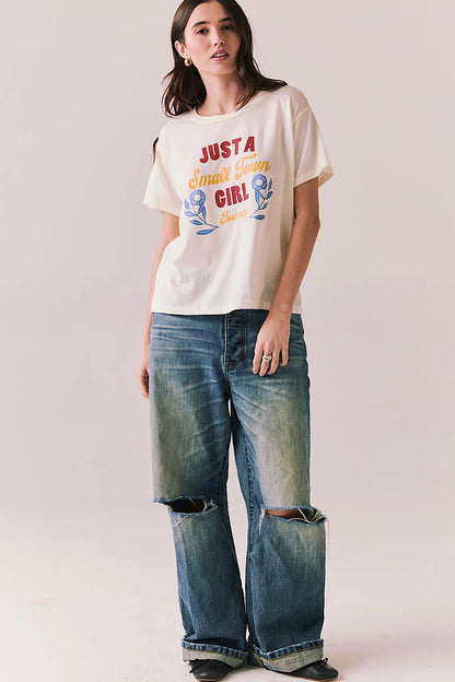 Chaser Brand Just a Small Town Girl Journey T-Shirt