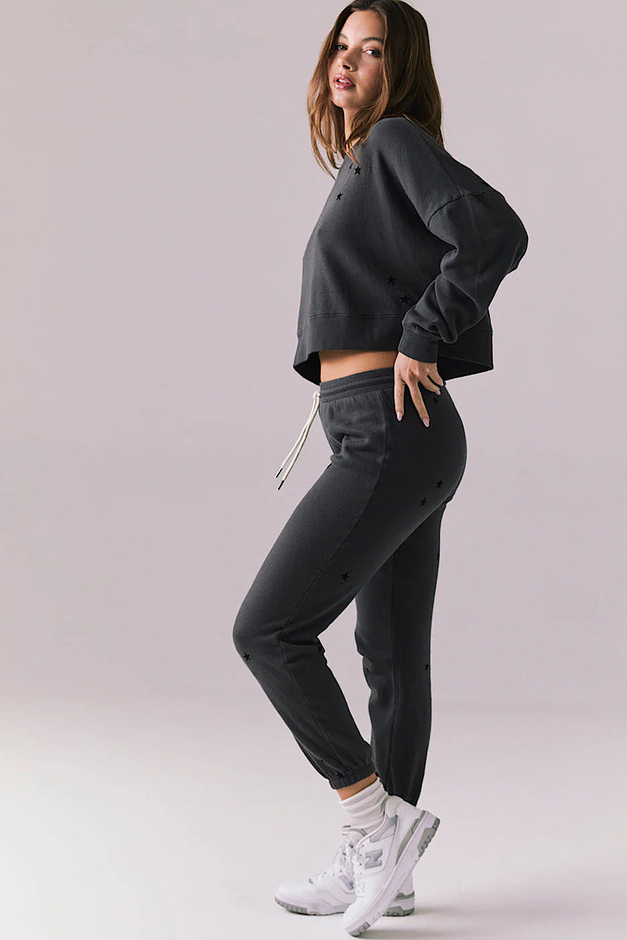 Chaser Brand Allover Mini Star Jogger Sweatpants