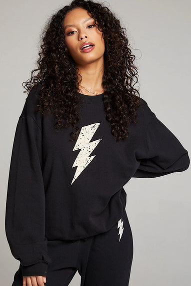 Chaser Distressed Bolt Sweatshirt