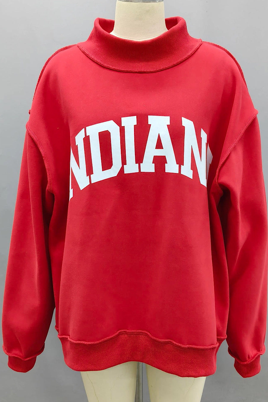 Bucketlist 2 in 1 Indiana IN Sweatshirt Red