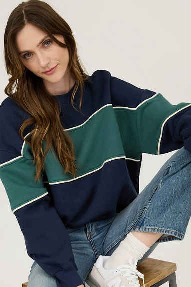 Victory Colorblock Stripe Sweatshirt