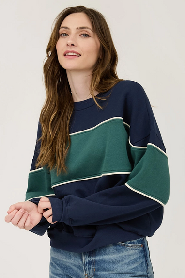 Victory Colorblock Stripe Sweatshirt