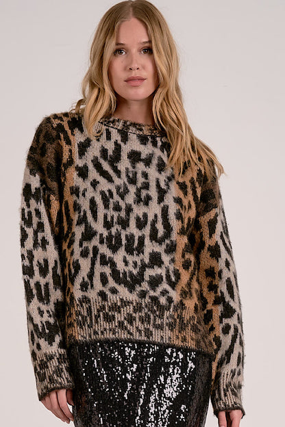Wild Side Animal Print Leopard Sweater