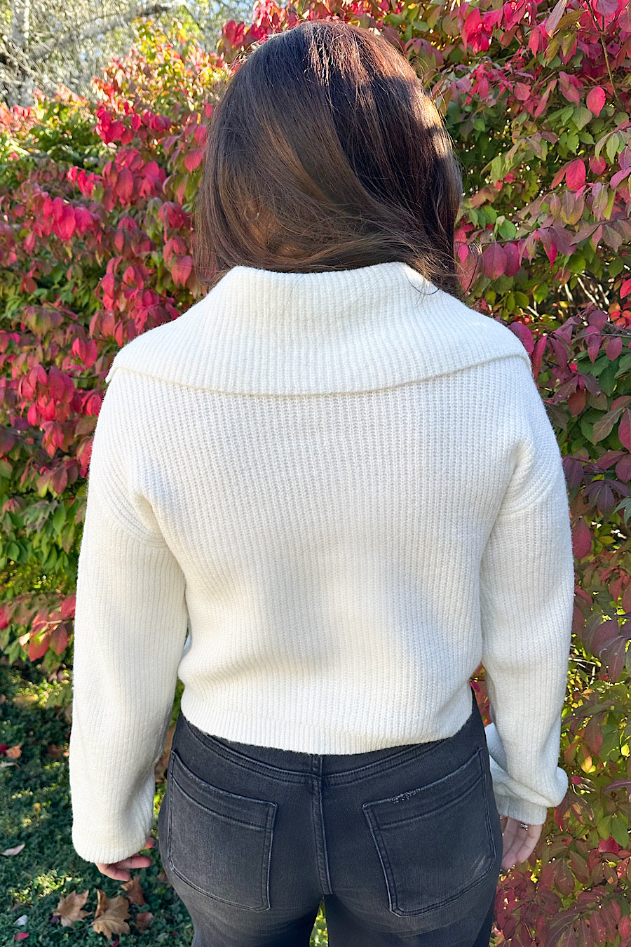 In the Spirit Knit Collared Sweater Cardigan