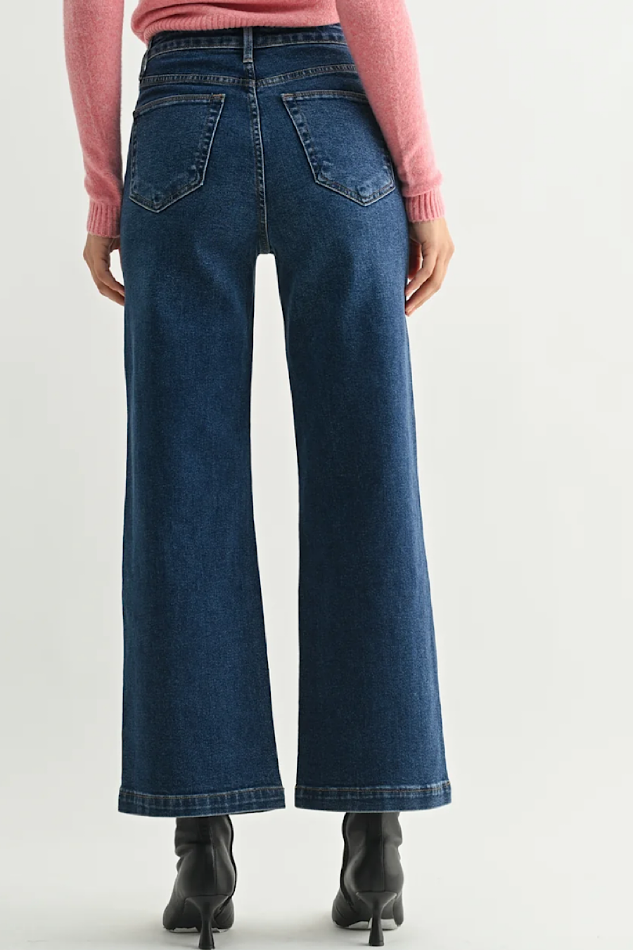 The Sailor Patch Pocket Wide Leg Jeans