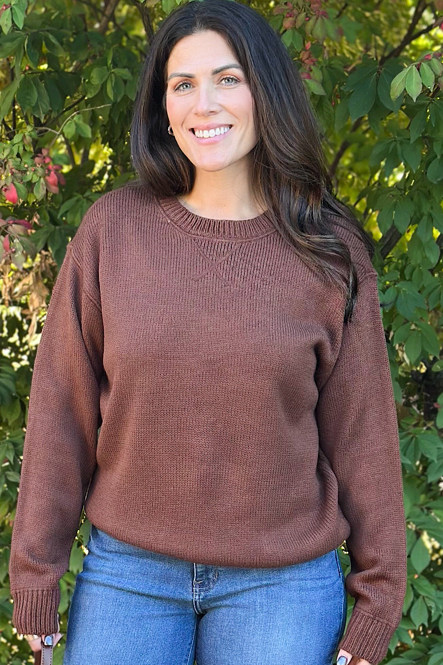 Slow Mornings Pullover Sweater Chestnut