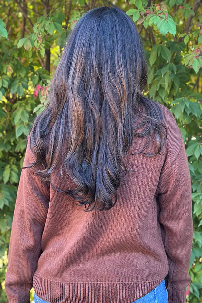 Slow Mornings Pullover Sweater Chestnut