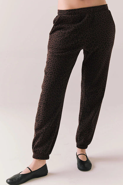 Chaser Brand Mission Valentine Leopard Joggers