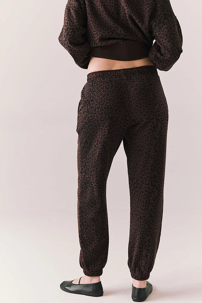 Chaser Brand Mission Valentine Leopard Joggers