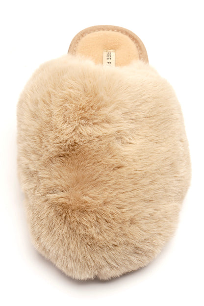 Free People Snowball Fur Slippers