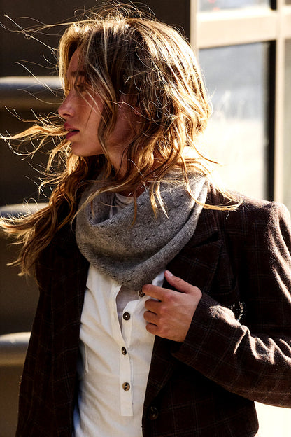 Free People Essential Triangle Scarf Grey