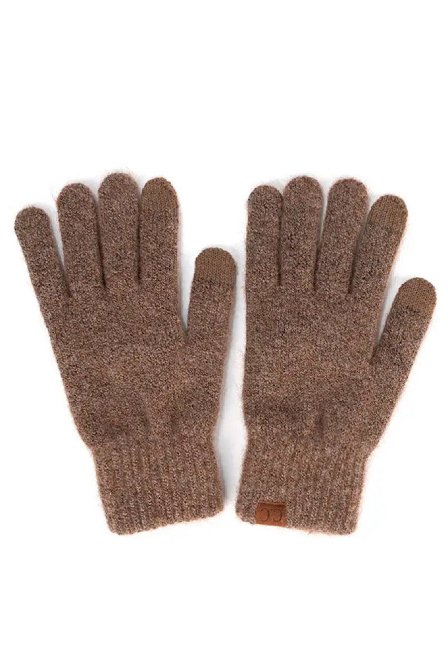 C.C. Heather Knit Gloves in Several Colors