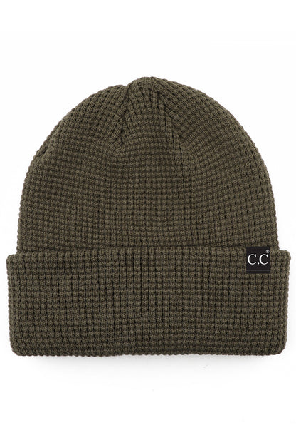 CC Slouchy Waffle Knit Beanie Hat in Several Colors!