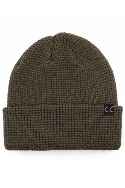 CC Slouchy Waffle Knit Beanie Hat in Several Colors!
