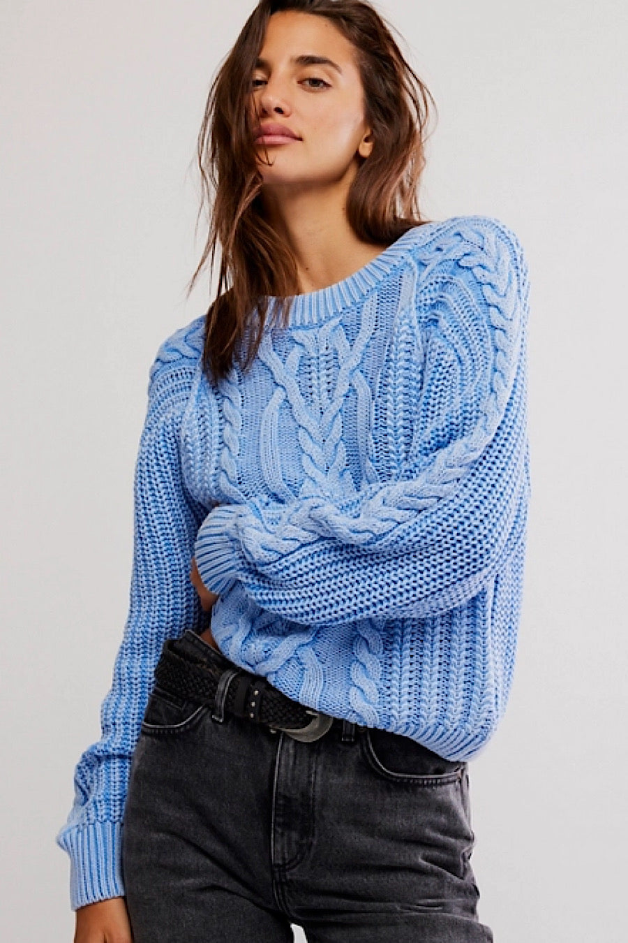 Free People Frankie Cable Sweater