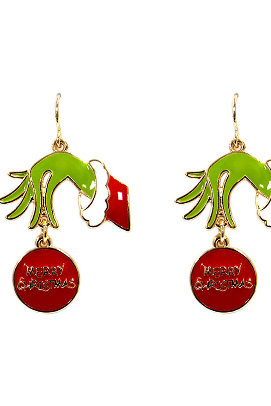 The Grinch Hand Stole Christmas Earrings