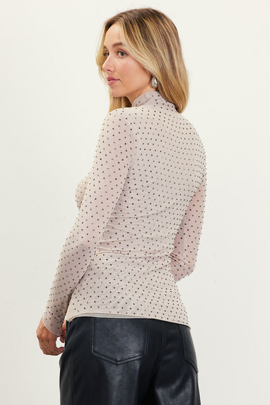 What A Stud Embellished Top