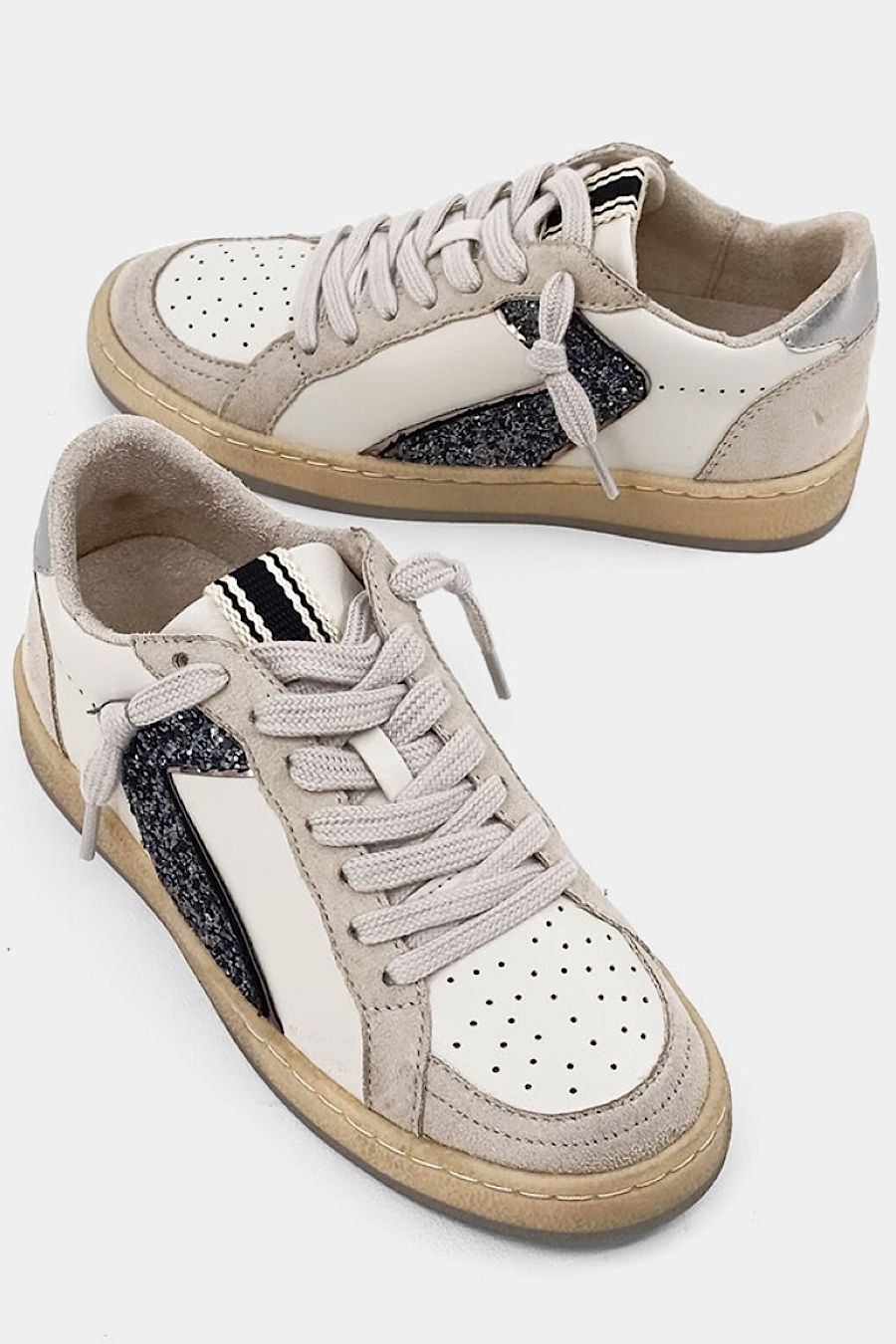 Shu Shop Salma Sneaker in Steel Glitter