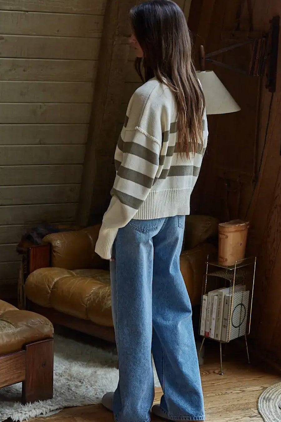 In a Pickle Stripe Cardigan Sweater