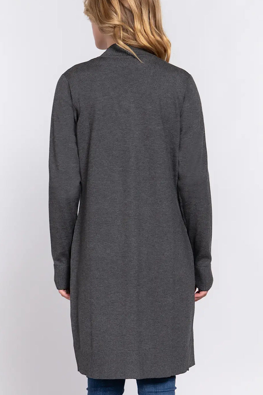 Let’s Go Open Front Long Cardigan Sweater