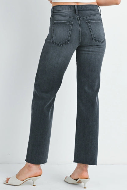 In a State Slim Palazzo Jeans Dk Grey