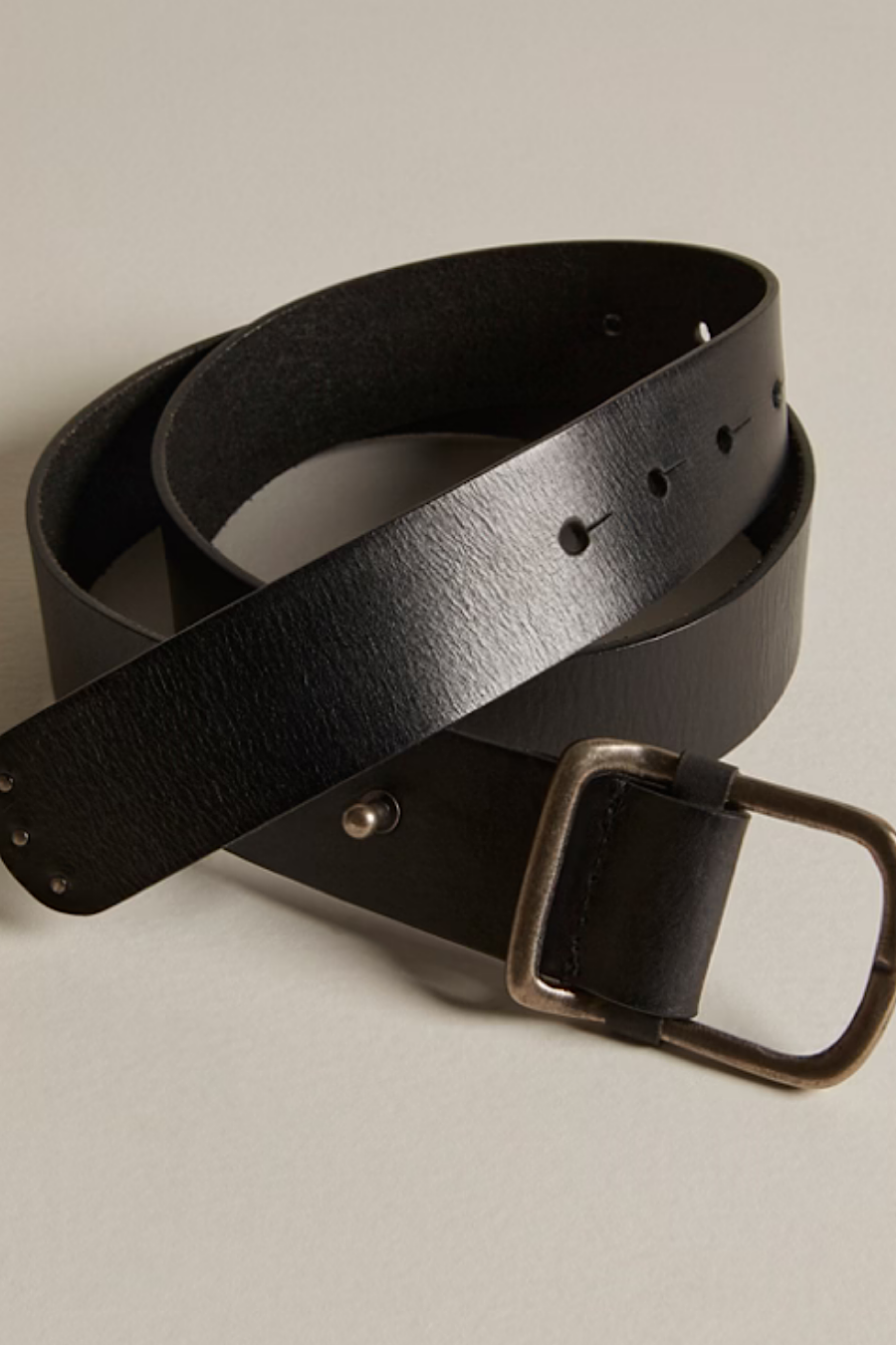 Free People Gallo Leather Belt Black