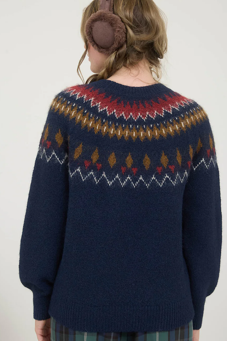 Cozy Together Fuzzy Fair Isle Sweater