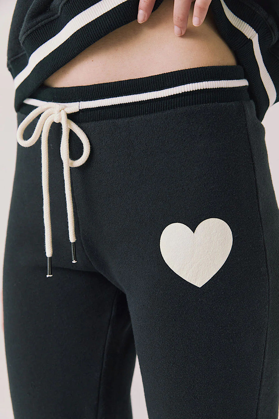 Chaser Brand Heart True Black Joggers