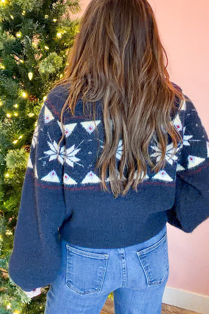 BlankNYC Screen Time Zip Up Knit Top