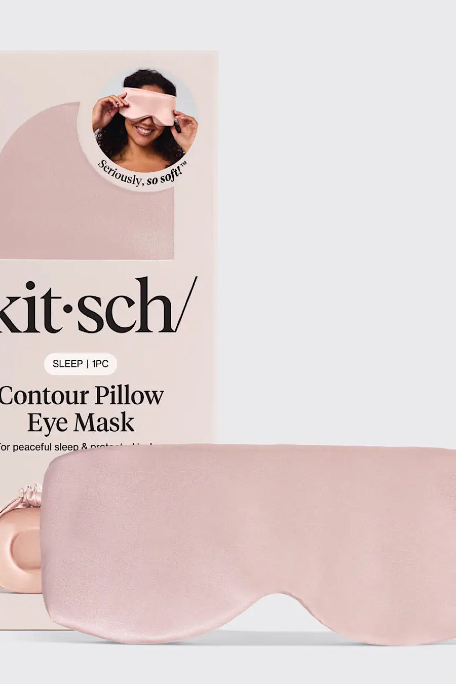 Kitsch Contour Pillow Eye Mask in Blush or Charcoal