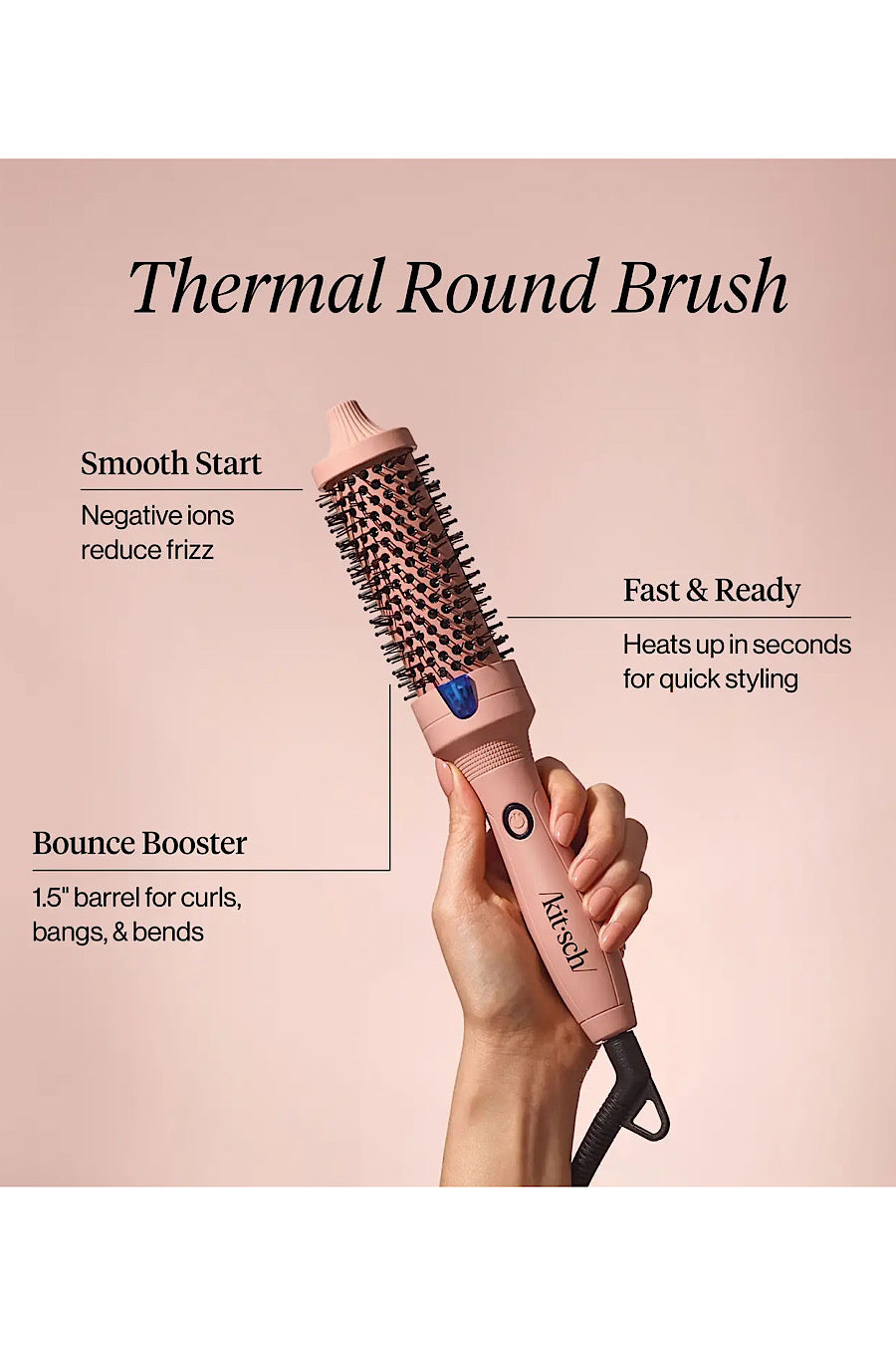 Kitsch Volumizing Smoothing Thermal Heated Brush