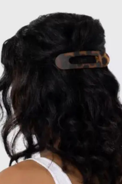 Kitsch 2pc Flat Lay Hair Claw Clip Set Black &amp; Tort