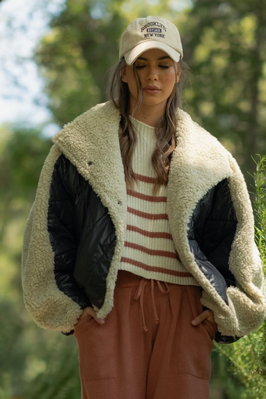 Country Acres Quilted Shearling Jacket