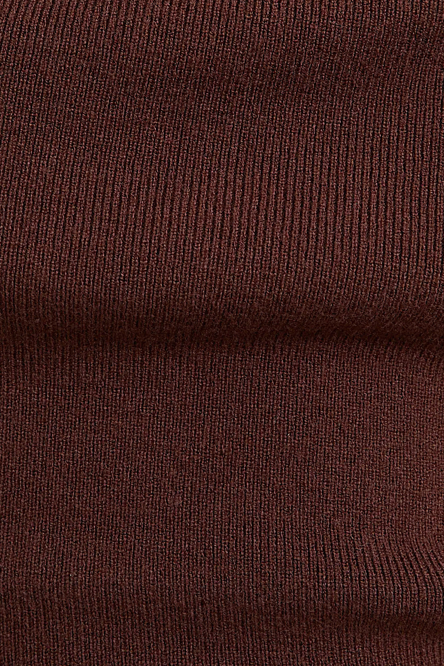 Last Night Asymmetrical Neck Sweater Brown