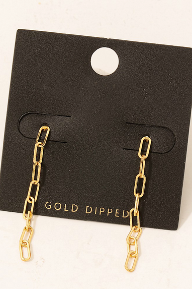 Chain Link Dangle Earrings