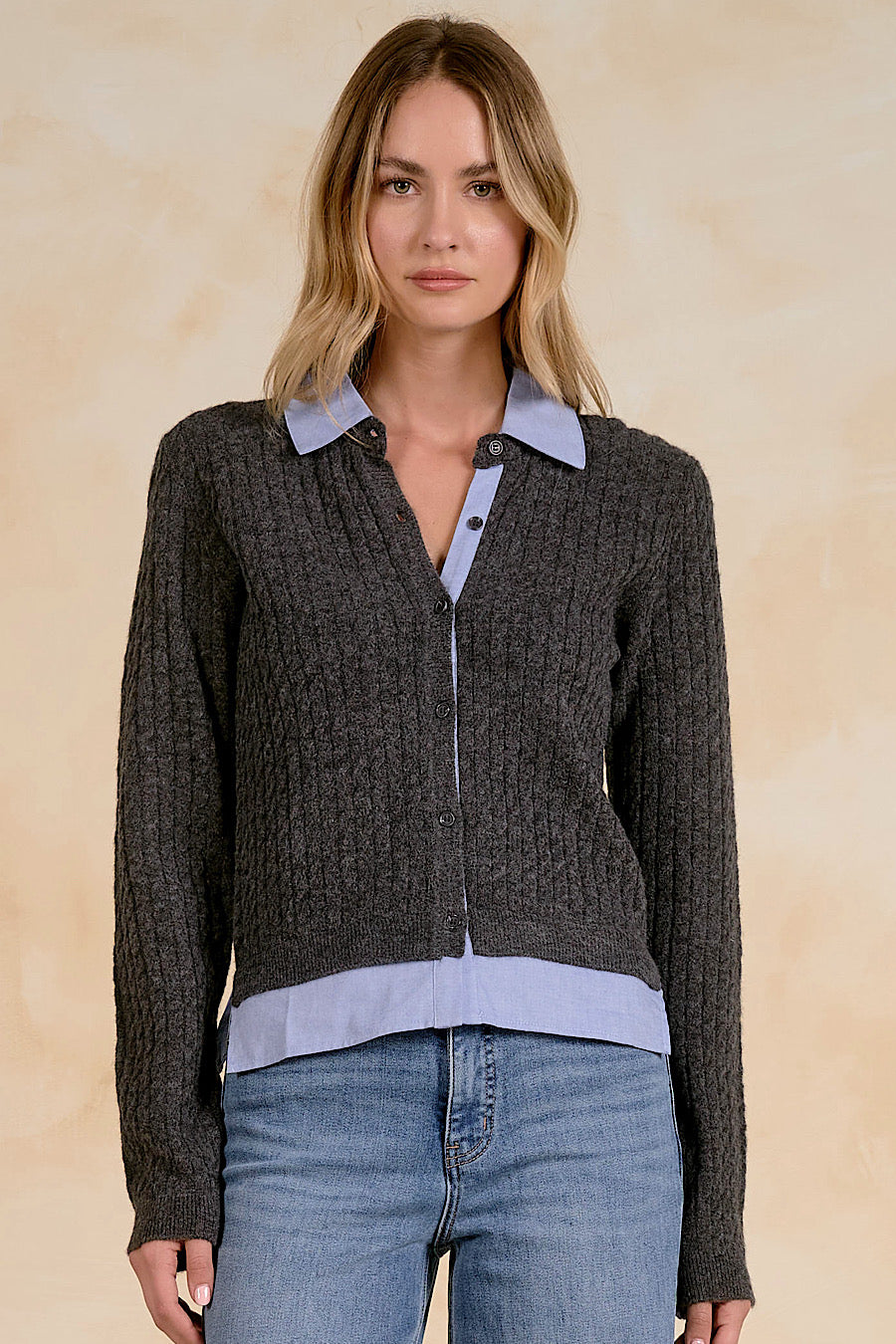 Macgyver Layered Cardigan Top