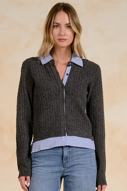 Macgyver Layered Cardigan Top