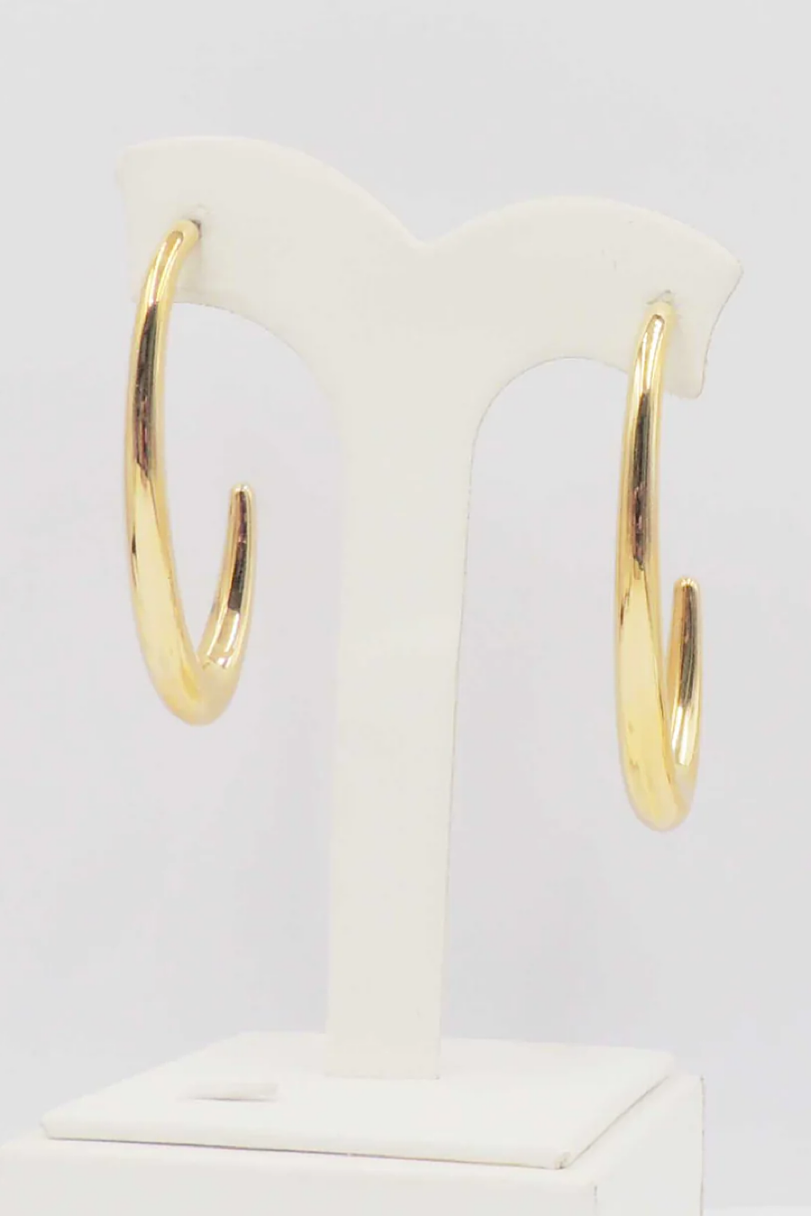 Oval Gold Earrings