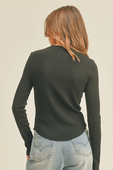 Mob Stories Ribbed Thermal Top